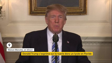 Fusillade en Floride : "Nous allons travailler avec les autorités locales pour mener l'enquête et nous allons aborder les questions difficiles liées à la santé mentale. Nous allons travailler pour rendre les écoles plus sûres", explique Donald Trump