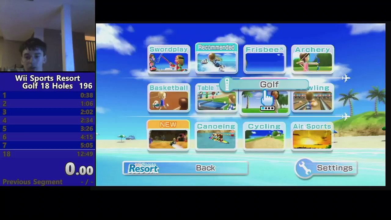*World Record* Wii Sports Resort- Golf 18 Holes in 12:21