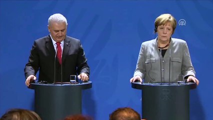 Yıldırım-Merkel ortak basın toplantısı - BERLİN
