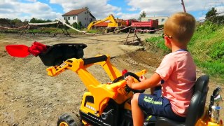 Construction Machine Excavator Digger - Ride on POWER WHEEL Buldozer Tractor