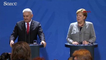 Yıldırım-Merkel görüşmesi sonrası önemli açıklamalar