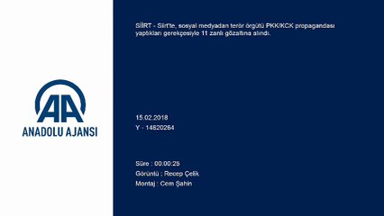 Sosyal medyadan terör propagandasına gözaltı - SİİRT
