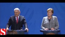 Başbakan Yıldırım, Almanya Başbakanı Merkel ile açıklama yaptı