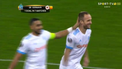 Valere Germain Goal HD - Marseille 1-0 Braga 15.02.2018