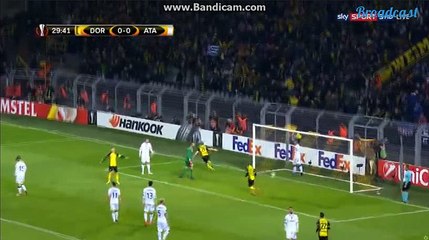 Goal Andre Schuerrle Borusia Dortmund (1:0) Atalanta (15.02.2018)