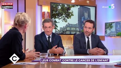 Nicolas Sarkozy ému sur le plateau de "C à vous" en parlant de cancer chez l'enfant (vidéo)