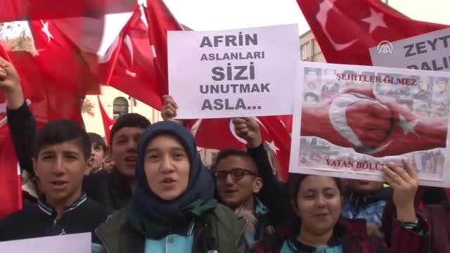 Afrin'deki Mehmetçik'e Öğrencilerden Moral Mektubu