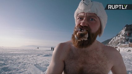 Cool Moves? Ice Swimmers Recreate Satisfaction Challenge Viral Dance Video