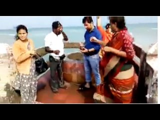 ராமர் தான்  மனைவி சீதாதேவி தாகத்தை தீர்க்க கடலின் நடுவே விட்ட அம்பு