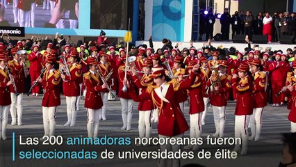 Las animadoras norcoreanas enloquecen a Pyeongchang