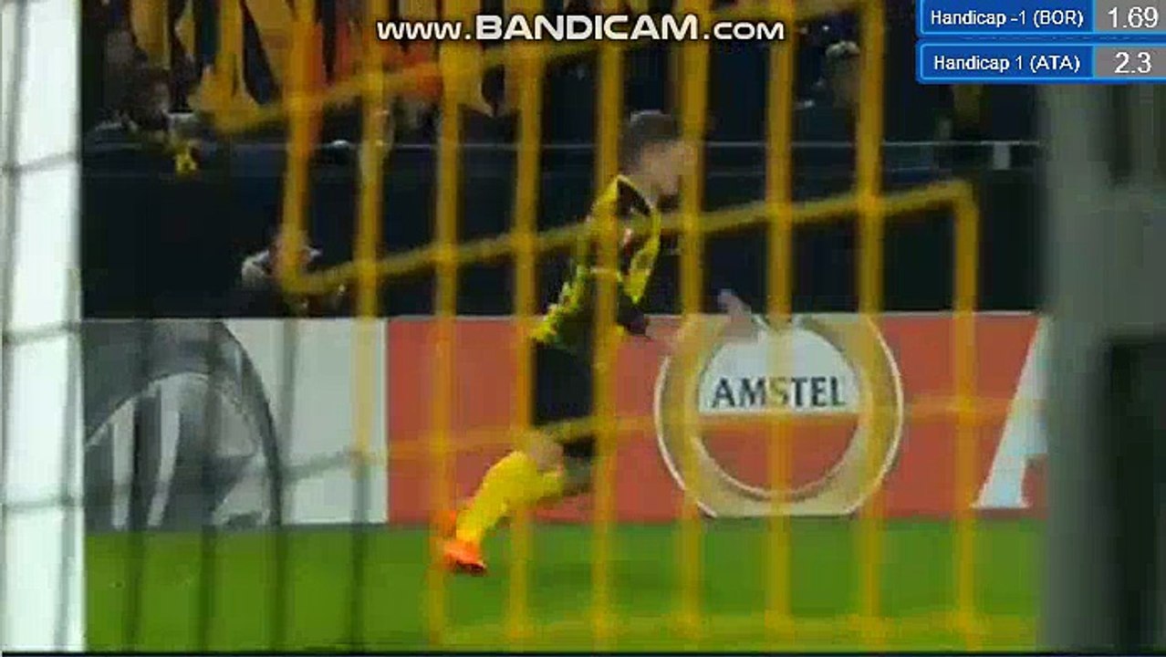 Michy Batshuayi Goal HD - Borussia Dortmund 3-2 Atalanta 15.02.2018