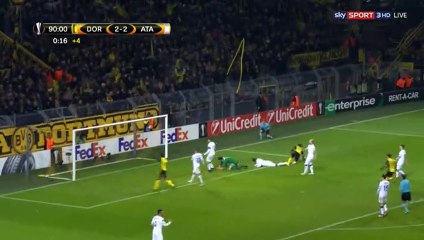 Michy Batshuayi Goal HD - Dortmund 3-2 Atalanta 15.02.2018