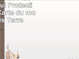 Sony Xperia Z3 Plus Housse Étui Protection Coque Carte du monde Bois Terre