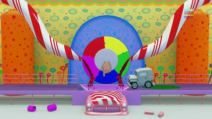 Learn Colors With 3D Racing Cars | Learning Videos By Kids Channel