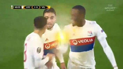 Tanguy Ndombele Goal HD - Lyon	1-0	Villarreal 15.02.2018