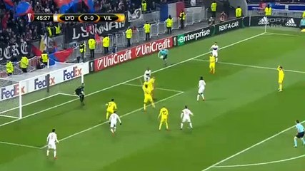 Tanguy Ndombele Goal HD - Lyon	1-0	Villarreal 15.02.2018