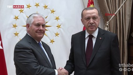 Cumhurbaşkanı Erdoğan, ABD Dışişleri Bakanı Tillerson'ı kabul etti