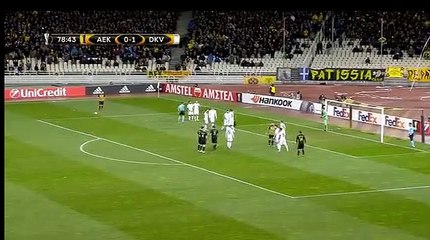 1-1 Goal - AEK vs Dinamo Kiev 15.02.2018