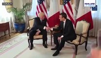 Video Gag: Emmanuel Macron crie après avoir reçu une poignée de main sauvage