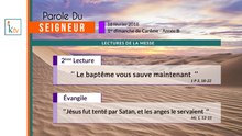 Parole du Seigneur 18.02.2018 - B