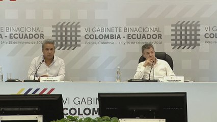 Colombia y Ecuador refuerzan integración y la labor conjunta en la frontera