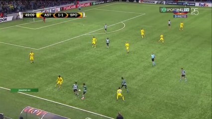 Fantástica jogada de Acuña no segundo golo leonino em Astana