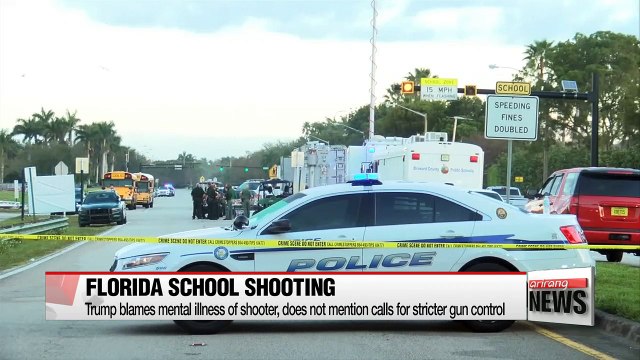 Trump blames mental illness of Florida school shooter over calls for stricter gun control