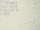 Luxurious SEVEN 7 Piece Set MINT Damask Stripe EASTERN KING Size 4pc BED SHEET SET  3pc
