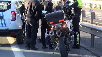 Şehitler Köprüsü yolunda polisi alarma geçiren olay