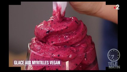 Gourmand - Glace aux myrtilles vegan
