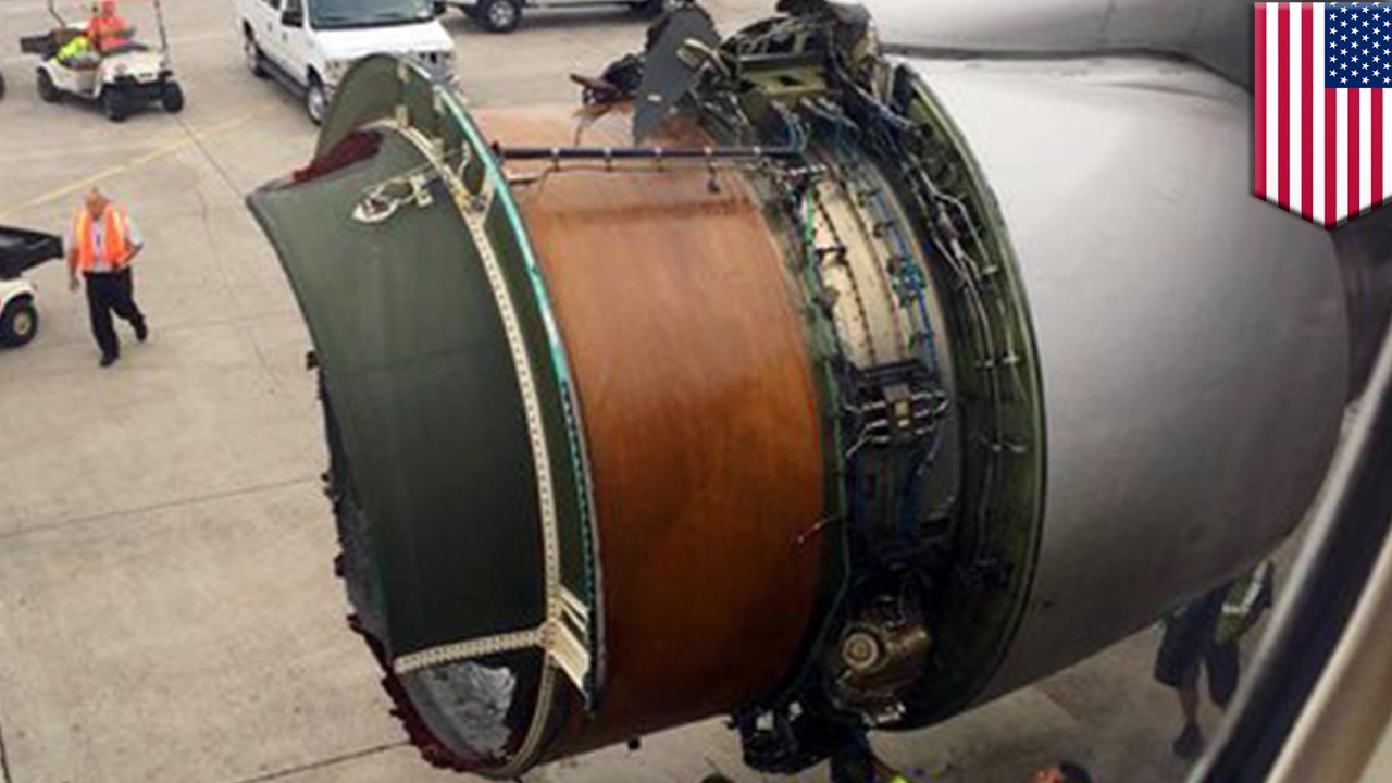 Engine on United Airlines flight falls apart mid air - video Dailymotion