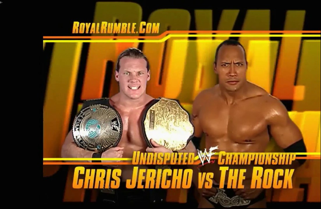 Wwe Royal Rumble 2002 - Chris Jericho(c) Vs The Rock - Undisputed Championship - Official Promo - 720p