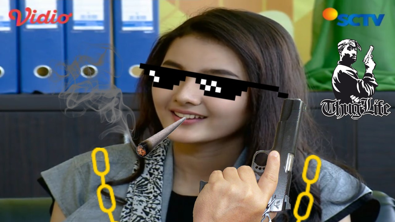 Nabila Zavira Cewek Thug Life Versi Artis