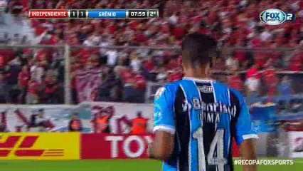 Independiente 1x1 Grêmio 2 tempo completo recopa 2018