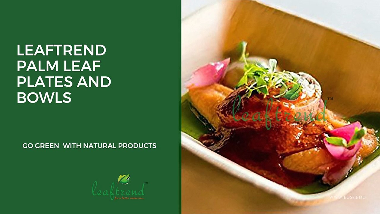 Leaftrend  Palm Leaf Plates and Bowls || Wedding and Party Plates || Disposable and Biodegradable