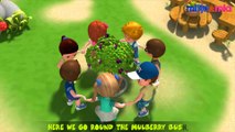 Here We Go Round The Mulberry Bush | 3D Nursery Rhymes for Children | Baby Songs by Mike and Mia
