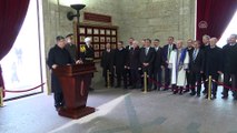 Türk Hava Kurumu heyeti Anıtkabir'i ziyaret etti - ANKARA