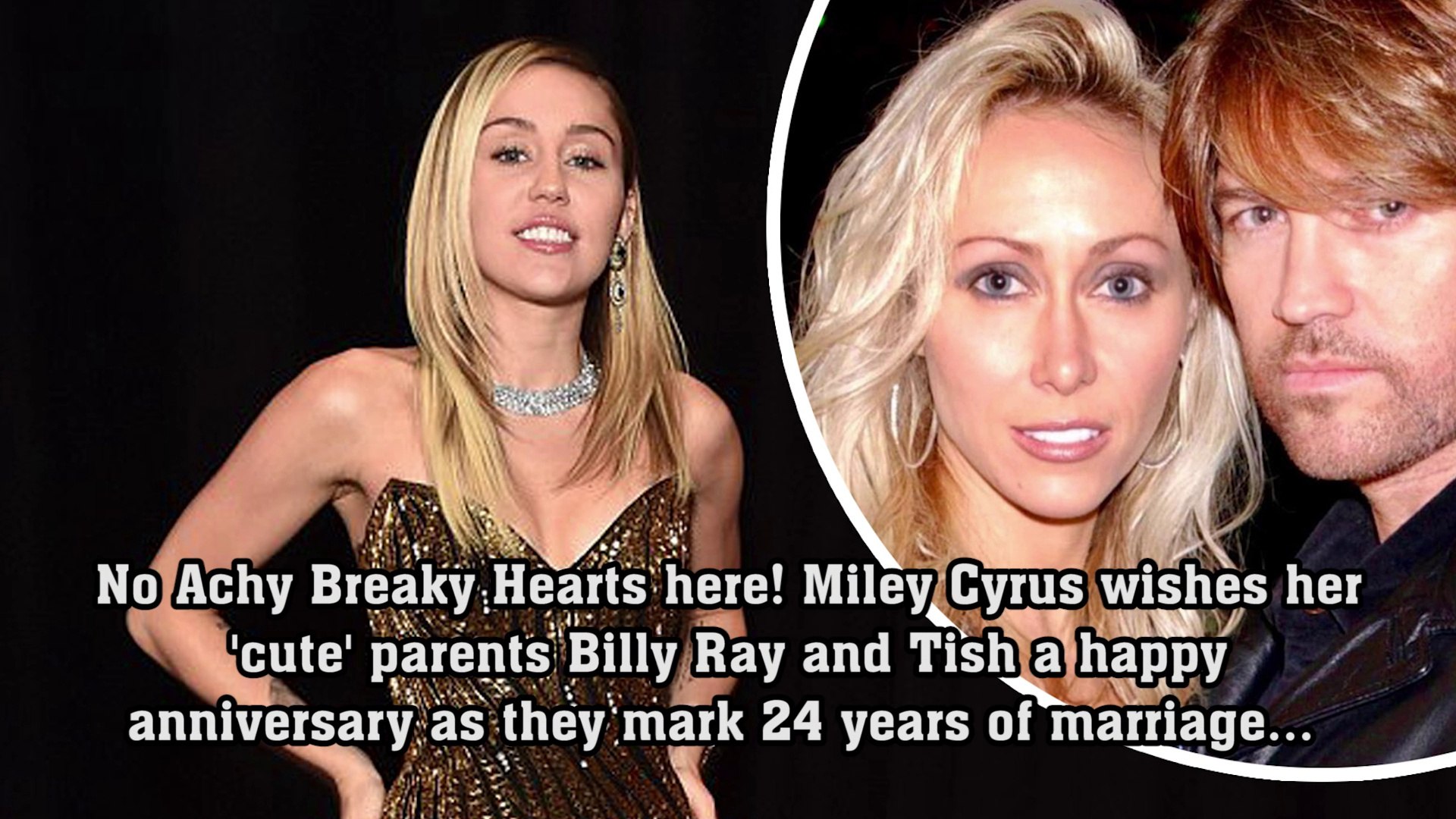 No Achy Breaky Hearts here! Miley Cyrus wishes her 'cute' parents Billy Ray and Tish a hap