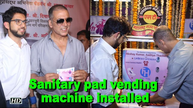 Akshay installs sanitary pad vending machine