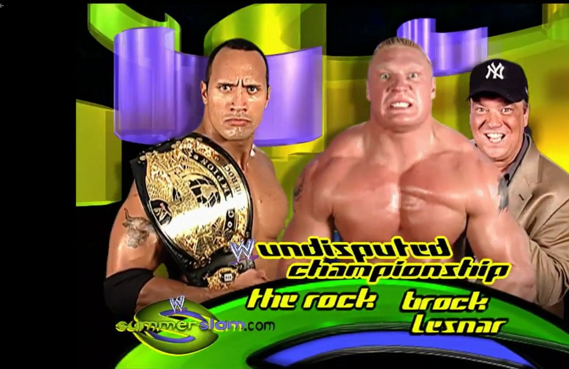 Wwe Summerslam 2002 - The Rock(c) Vs Brock Lesnar - Undisputed Championship - Official Promo - 720p