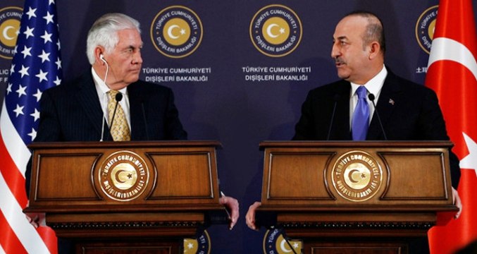 Son Dakika! ABD'li Mevkidaşı Tillerson ile Görüşen Çavuşoğlu'ndan Açıklama: YPG'nin Menbiç'ten Çıkması Lazım