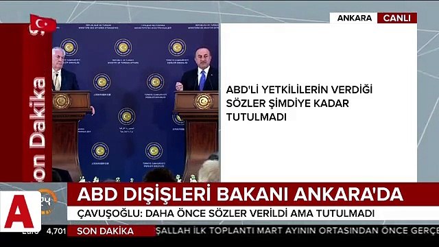 Türkiye�den ABD�ye önemli Afrin mesajı: YPG�nin bir an önce Münbiç�ten çekilmesi lazım
