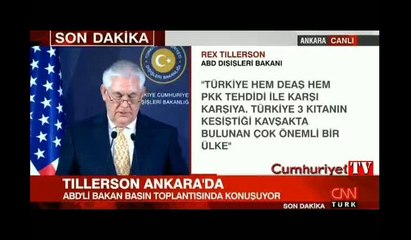 Tillerson'dan hukuk ve basın özgürlüğü uyarısı