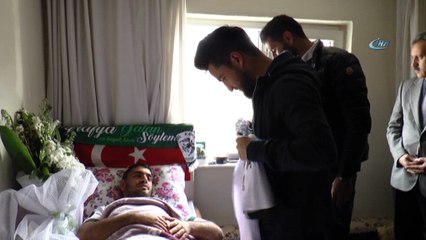 Atiker Konyaspor'dan Afrin Gazisi Ahmet Çetin’e ziyaret