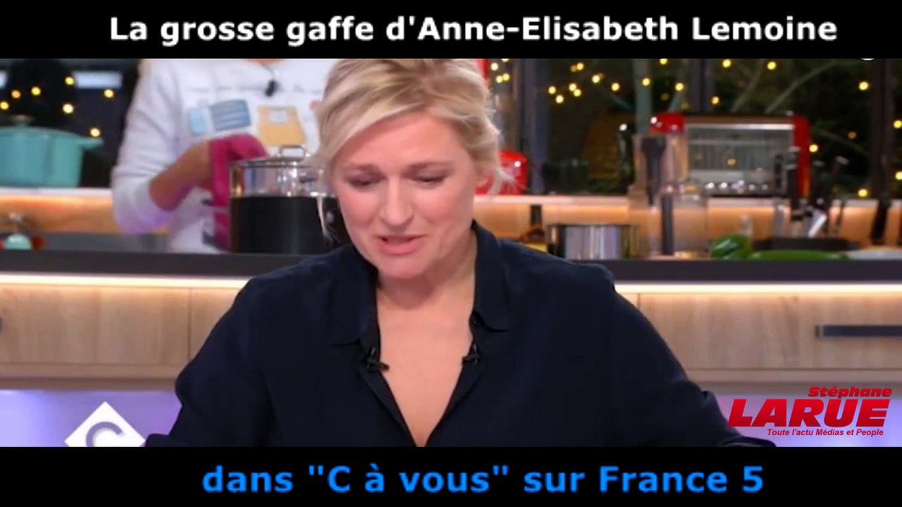 La grosse gaffe d'Anne-Elisabeth Lemoine face à Nicolas Sarkozy dans "C à vous"