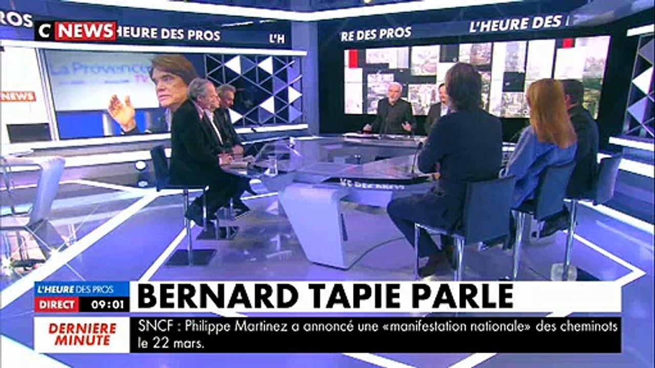 Bernard Tapie s'exprime pour la première fois sur sa maladie : "Ça suit son cours avec ses bons et ses moins bons moments"