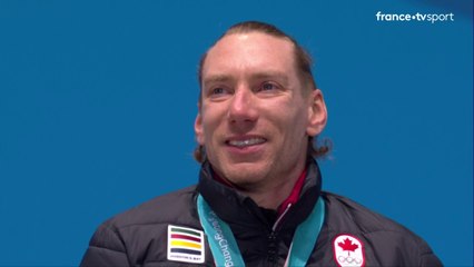 JO 2018 : Patinage de vitesse - Remise des médailles du 10 000 m hommes