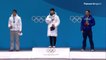 JO 2018 : Skeleton  – remise des médailles Individuel Hommes