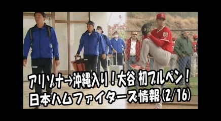 日本ハム アリゾナ→沖縄入り！大谷翔平 初ブルペン！ 2018.2.16 日本ハムファイターズ情報 プロ野球