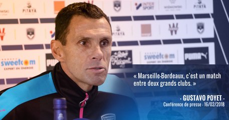 Gustavo Poyet évoque le choc contre Marseille